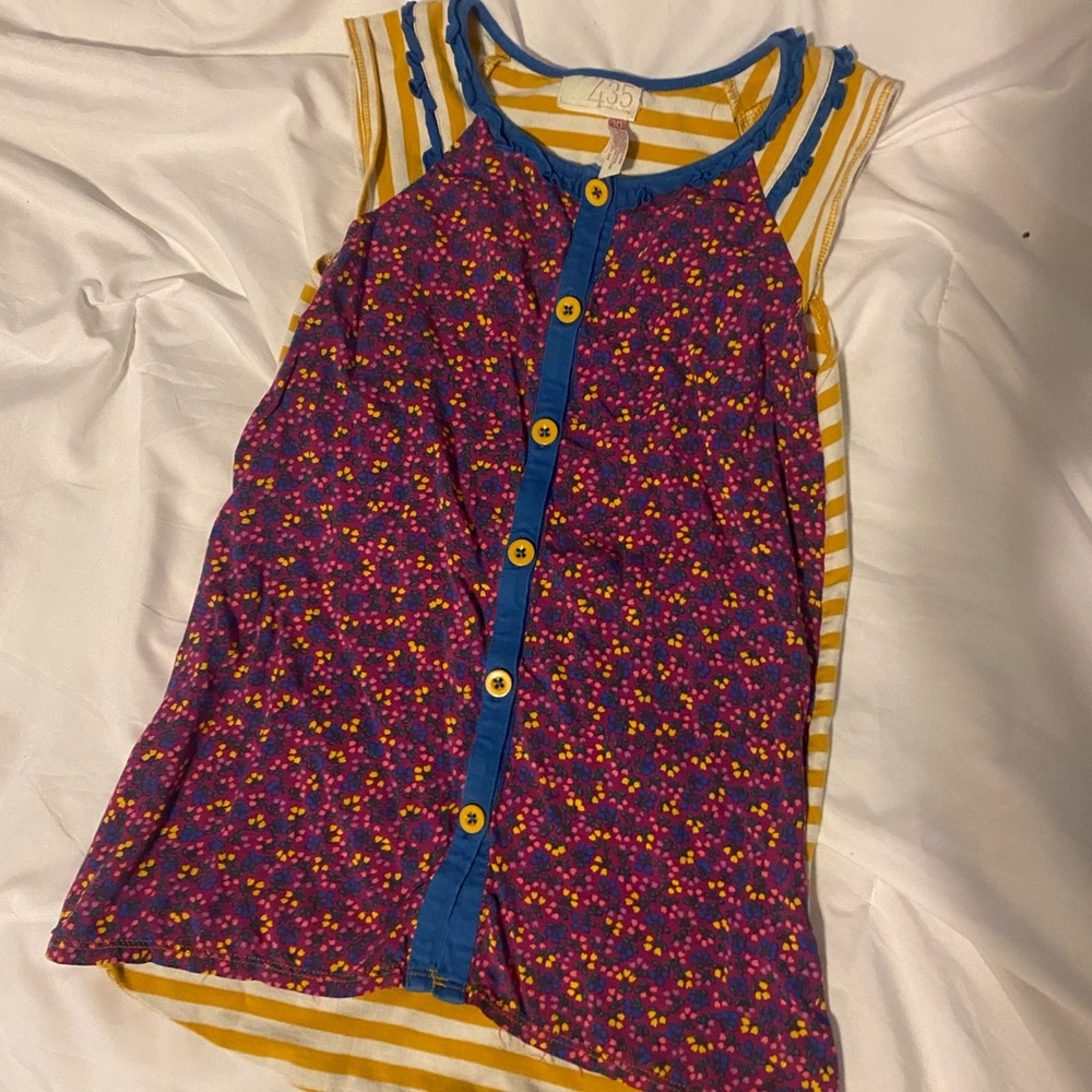 435 by Matilda Jane, size 10, button down cap sleeve tshirt